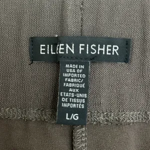 EILEEN FISHER Sz M Charcoal Heather‎ Knit Yoga Pants Lounge Straight Leg Comfy thumbnail 5