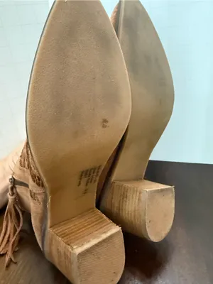Women’s Naughty Monkey Noah Leather Ankle Bootie, Tan, Size 9.5 thumbnail 5