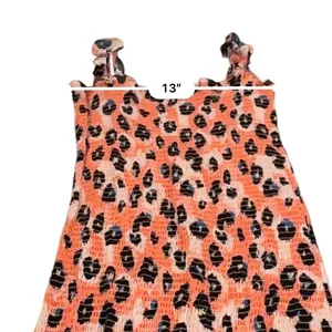 RTR Waverly‎ Grey Sally Cheetah Leopard Print Orange Multicolor Mini Dress Sz M thumbnail 10