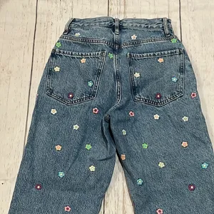 Pacsun blue floral high waisted jeans thumbnail 6