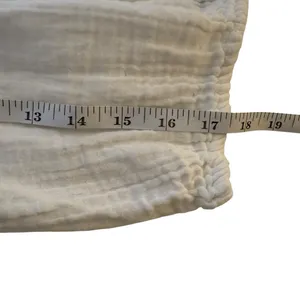 Free People White Gauzy Off‎ Shoulder Cropped Top XL Extra Large Bohemian Boho thumbnail 8
