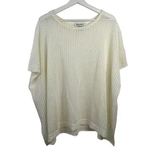 Tommy Bahama OS Beach Cover Linen Beige Open Weave Poncho Resort Boxy Relaxed thumbnail 2