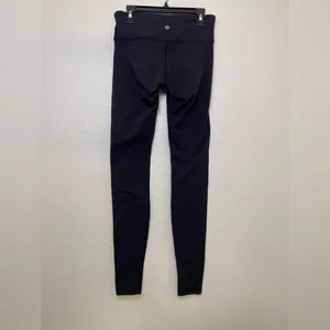 Lululemon Athletica‎ Women’s Black Train Leggings Size 4 thumbnail 2