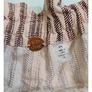 Free People FP One Harriet Striped Paperbag Boho Peasant Shorts Western Sz Med thumbnail 7