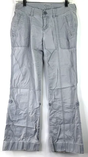 The North Face Women's Gray Cotton Pants Size 4 thumbnail 1