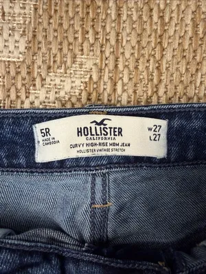 Hollister Distressed High-Rise Women's Jeans - Medium Blue thumbnail 2