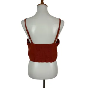 Purple Snow Brown Crop Top XL Button Front‎ Y2K Retro Cottagecore Fall thumbnail 4
