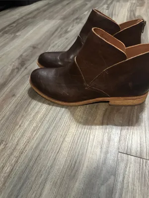 Kork-Ease Women's Dark Brown Leather Ankle Booties thumbnail 6