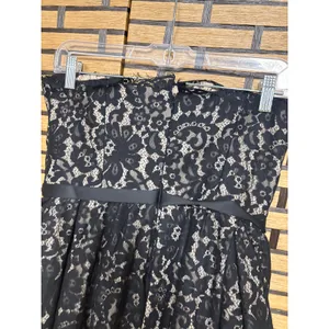 Neiman‎ Marcus For Target Black Lace Strapless Dress Size 6 thumbnail 4