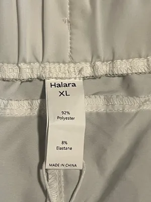 Womens XL NWT Halara White Pleated Athletic Lounge Shorts- High Waisted thumbnail 5