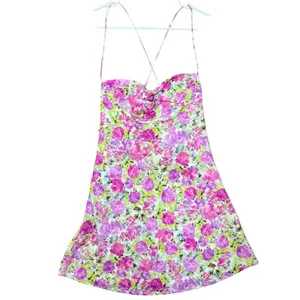 For Love and Lemons Paulina Pink Floral Mini Dress Size Small NWT thumbnail 3