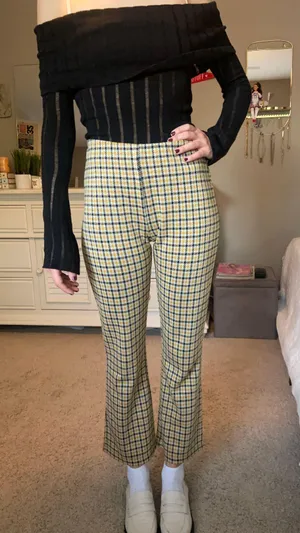 Urban Outfitters Plaid Cropped Pants thumbnail 3