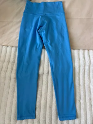 aerie Bright Blue High-Waist Performance Leggings thumbnail 7