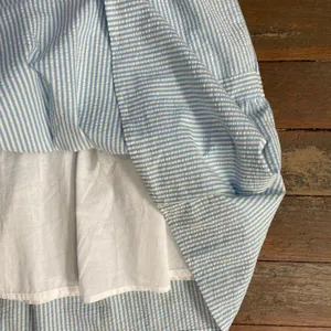 Southern Tide Evelyn Seersucker Tiered Blue & White Cotton Dress - Sz XS 💚🎀 thumbnail 13