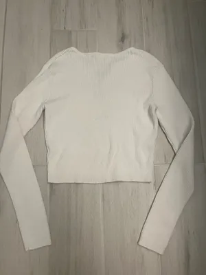 Brandy Melville White Long Sleeve Shirt thumbnail 3