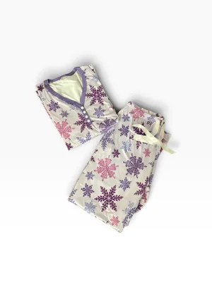 Shirley & Stone winter snowflake pajama set size Large thumbnail 11