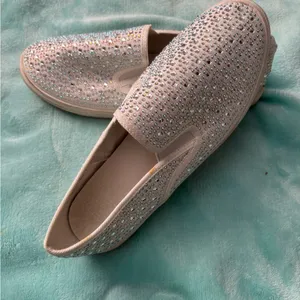 David's Bridal Women's Sparkling Slip-On Shoes thumbnail 2