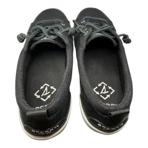 Sperry Black Canvas Boat Shoes Women Size 6.5 New Without Box thumbnail 3