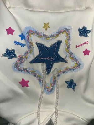 Aelfric Eden Hoodie Star Embroidery Small thumbnail 2