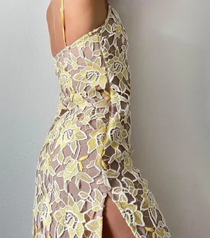 Never Been Done Revolve Donna Dress in Sunshine thumbnail 3