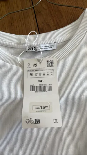 ZARA Ruffle Sleeve Top thumbnail 3