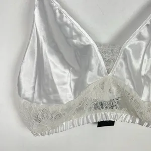 NWT Frederick's of Hollywood Delphine Satin Cropped Cami White Size Medium M T24 thumbnail 4