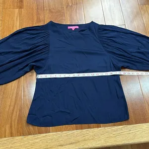 Lilly Pulitzer The Maisel Blue Top‎ Size S thumbnail 14