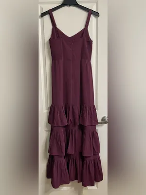 NWT Abercrombie & Fitch Ruffle Tiered Maxi Dress Size Medium Tall thumbnail 8