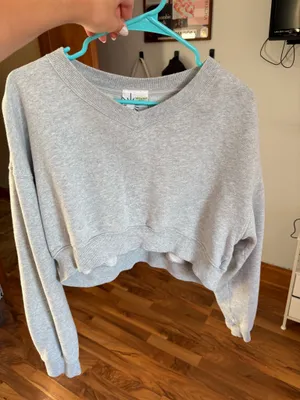 Aerie Crop Sweatshirt thumbnail 1