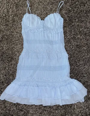 Hello Molly Mini Dress Blue thumbnail 1