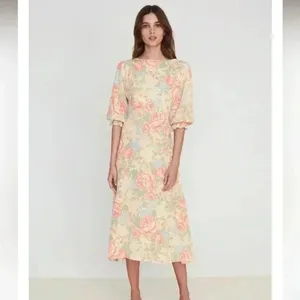 NWT Faithfull the Brand Clement Midi Dress Nadya Floral 4 thumbnail 2