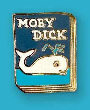 NEW Ideal Bookshelf Classic Books Moby Dick Enamel Pin thumbnail 1