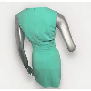 ELLIATT Small Mint Green Ruched Sleeveless Sheath Dress thumbnail 9