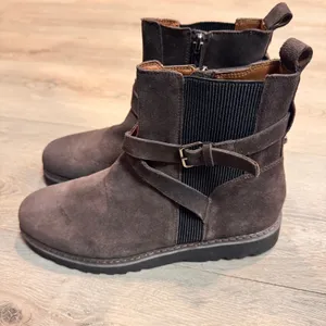 Donald Pliner Captain Brown Suede Leather‎ Ankle Boots Womens Size 8.5 thumbnail 4
