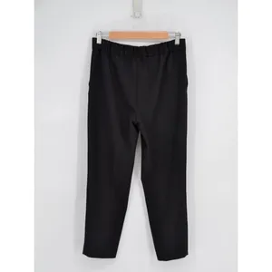 Aritzia Babaton Conan Cropped Trouser Pants Mid Rise Elastic Waist Black Size 6 thumbnail 3
