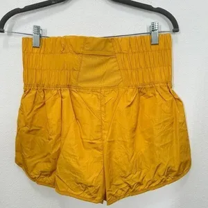 Free People FP Movement The Way Home Golden Yellow Shorts Running Active‎ thumbnail 4
