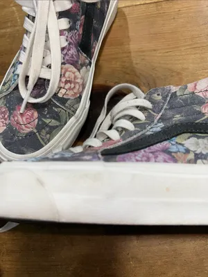 Vans Sk8-Hi Women’s Floral High Top Sneakers Black Multi Size 6 thumbnail 12