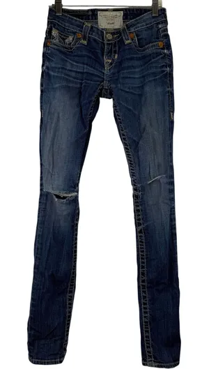 Big Star Women's Jenae Distressed Skinny Jeans Size 24R thumbnail 1