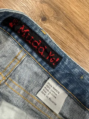 MUDD Vintage 2000s Y2k Faded Low-rise 100% Cotton Denim Mini Skirt | Size 28” thumbnail 2
