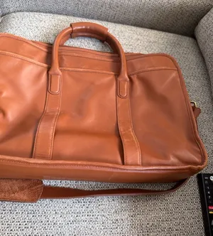 Vintage 1996 Coach 5181 Brown Leather Briefcase Messenger Bag thumbnail 1