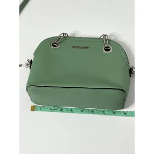 Steve Madden Sage Green Crossbody Bag Chain Detail Dome Purse Small Handbag thumbnail 5