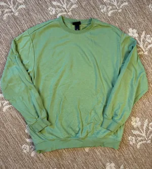 H & M Green relaxed fit Crewneck Sweatshirt thumbnail 1