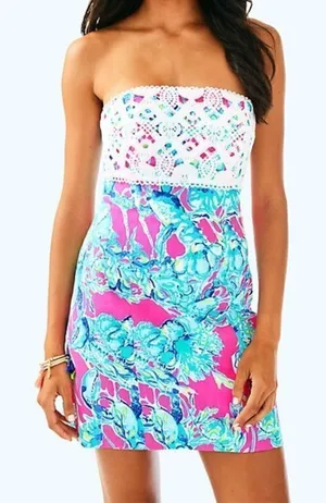Lilly Pulitzer Brynn Lobsters in Love Dress thumbnail 1