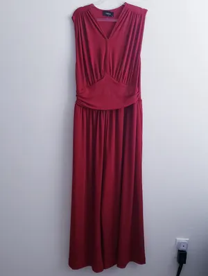 Cider V-Neckline Ribbed Flowy Jumpsuit thumbnail 2