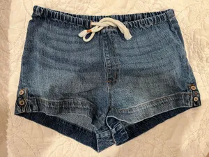 roxy tie demin shorts thumbnail 1
