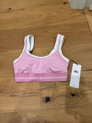 Airbrush Better Together Bra - Candy Heart Pink/White | ALO thumbnail 3