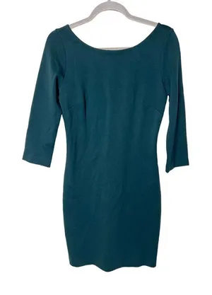 Babaton aritzia green long‎ sleeve dress thumbnail 1