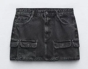 Denim Cargo Skirt thumbnail 1
