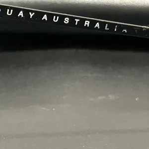 Quay Australia Black Modern Oval Sunglasses thumbnail 4