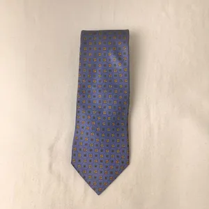 Beaufort Rack Men's Tie Blue Multicolor Silk Italy Geometric Print thumbnail 2